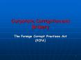 Corporate Corruption and Bribery