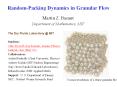 RandomPacking Dynamics in Granular Flow