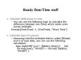 Handy DateTime stuff
