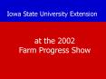 Iowa State University Extension