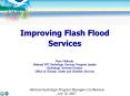 Improving Flash Flood Services