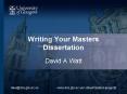 Writing Your Masters Dissertation