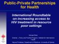 PublicPrivate Partnerships for Health