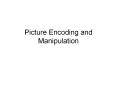 Picture Encoding and Manipulation