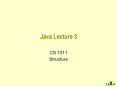Java Lecture 3