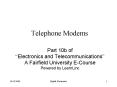 Telephone Modems