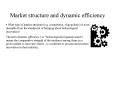 Market structure and dynamic efficiency