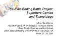 The EverEnding Battle Project: Superhero Comics and Thanatology