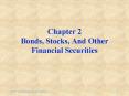 Chapter 2 Bonds, Stocks, And Other Financial Securities