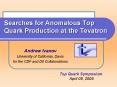 Searches for Anomalous Top Quark Production at the Tevatron