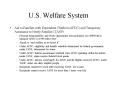 U.S. Welfare System