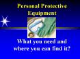 Personal Protective Equipment What you need and where you can find it