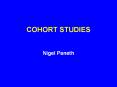 COHORT STUDIES