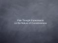 Five Thought Experiments on the Nature of Consciousness