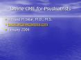 Online CME for Psychiatrists