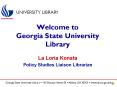 Welcome to Georgia State University Library