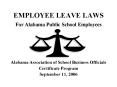 EMPLOYEE LEAVE LAWS