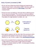 Study of dynamic processes by NMR