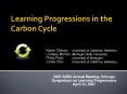 Learning Progressions in the Carbon Cycle