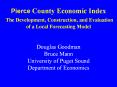 Pierce County Economic Index The Development, Construction, and Evaluation of a Local Forecasting Model