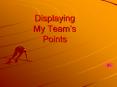Displaying My Teams Points