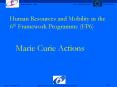 Marie Curie Actions