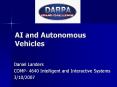 AI and Autonomous Vehicles