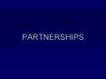 PARTNERSHIPS