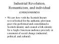 Industrial Revolution, Romanticism, and individual consciousness