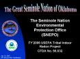 The Seminole Nation Environmental Protection Office SNEPO