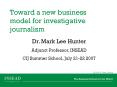 Toward a new business model for investigative journalism