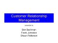 Customer Relationship Management