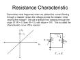 Resistance Characteristic