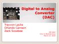 Digital to Analog Converter DAC