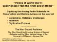 Voices of World War II: Experiences From the Front and at Home