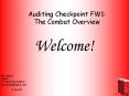 Auditing Checkpoint FW1: