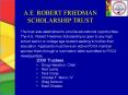 A'E' ROBERT FRIEDMAN SCHOLARSHIP TRUST