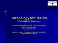 Technology for Results