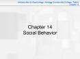 Chapter 14 Social Behavior
