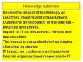 Knowledge outcomes