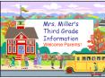 Mrs' Millers Third Grade Information