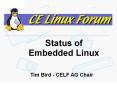 Status of Embedded Linux