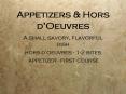 Appetizers