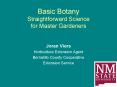 Basic Botany Straightforward Science for Master Gardeners