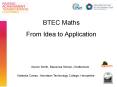 BTEC Maths
