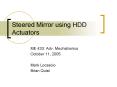 Steered Mirror using HDD Actuators