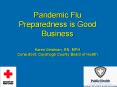 Pandemic Flu Preparedness is Good Business Karen Seidman, RN, MPH Consultant, Cuyahoga County Board