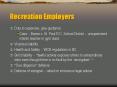 Recreation Employers