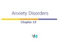 Anxiety Disorders