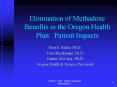 Elimination of Methadone Benefits in the Oregon Health Plan: Patient Impacts